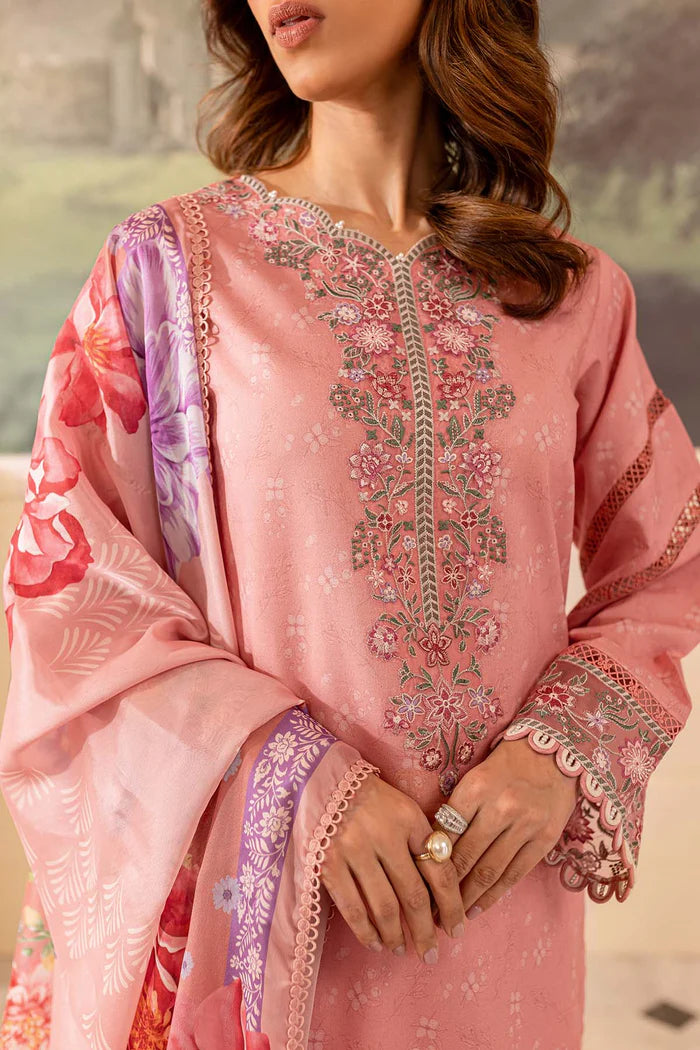 Farasha 3Pc Digital Printed Lawn Suit Fiora gulbuy.com