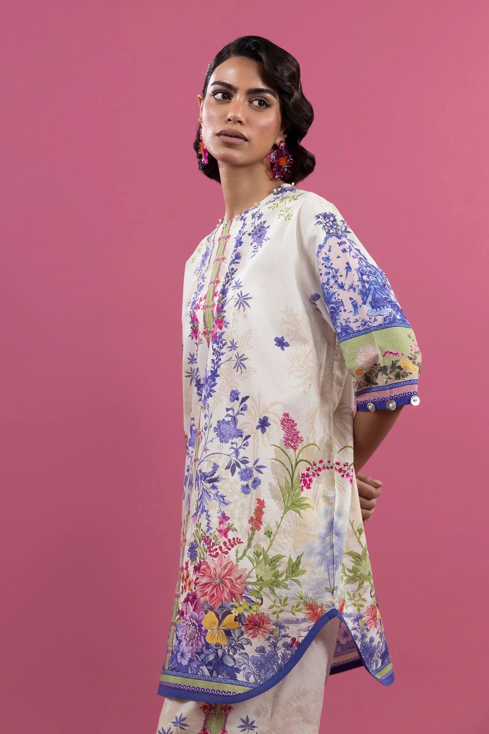 Sana Safinaz 2Pc Printed Lawn Suit H253-005A-2C gulbuy.com