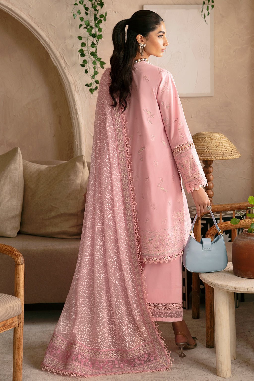 AFROZEH 3PC EMBROIDERED LAWN SUIT (669-Ella) gulbuy.com