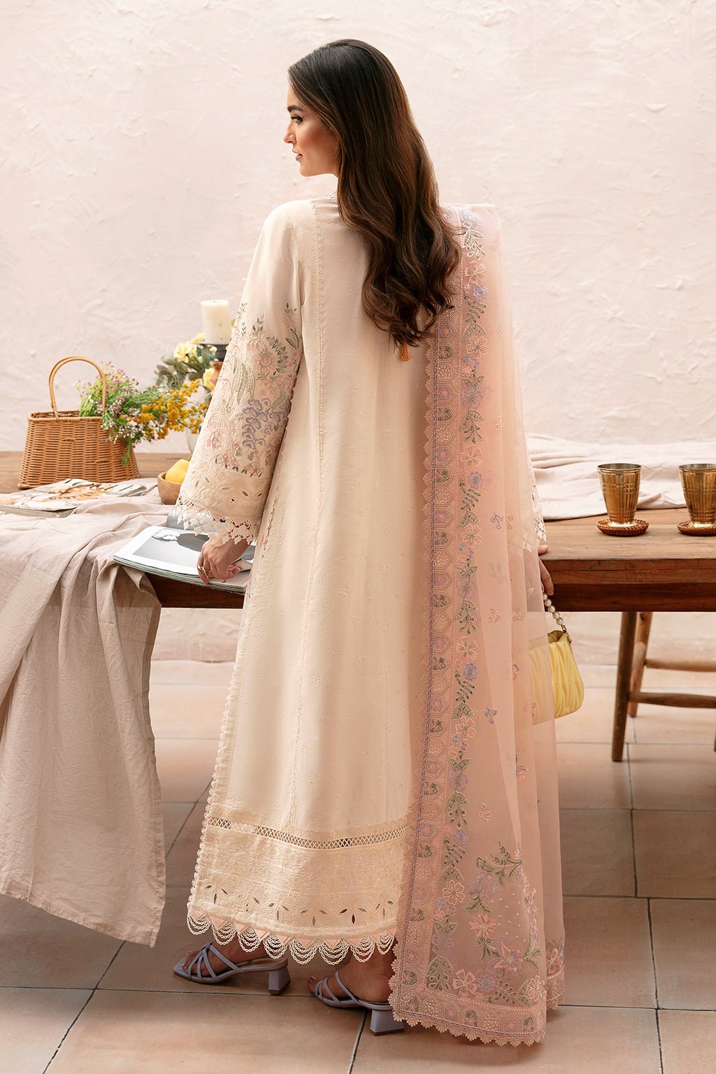 AFROZEH 3PC EMBROIDERED LAWN SUIT (665-Luna)