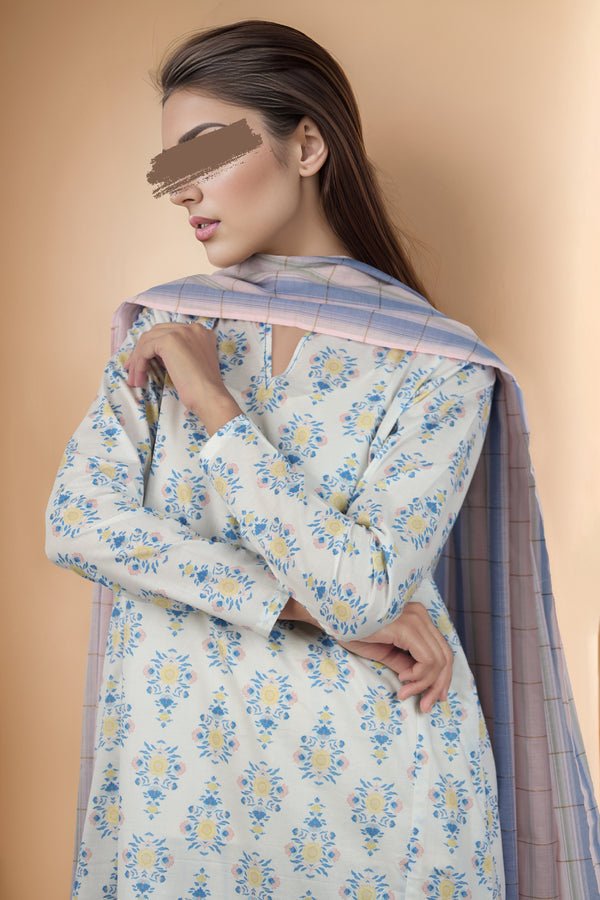 SAYA 3 PIECE PRINTED LAWN SUIT (U02-24087-28A)