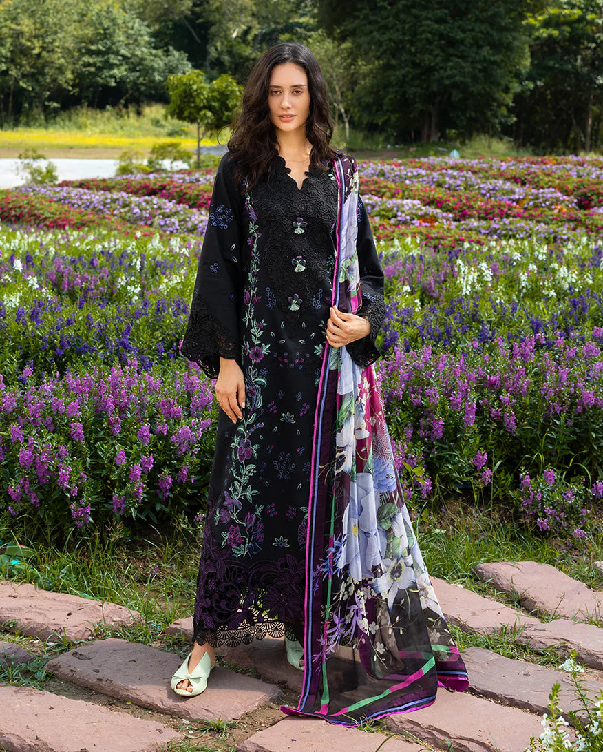 Mushq 3Pc Embroidered Lawn Suit Garden Lullaby