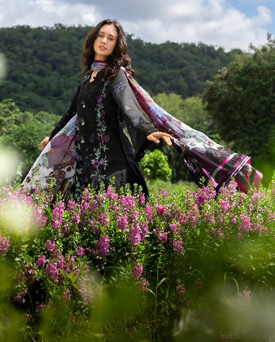 Mushq 3Pc Embroidered Lawn Suit Garden Lullaby
