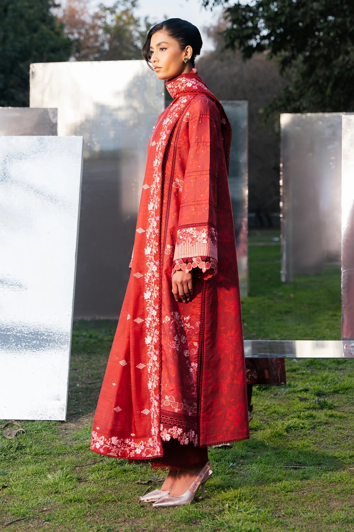 Ziva 3Pc Embroidered Lawn Suit Caryn gulbuy.com