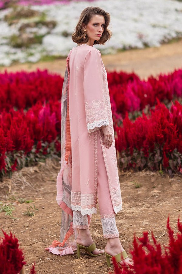 Mushq 3 Piece Embroidered Lawn Suit (HUNSS24011A)