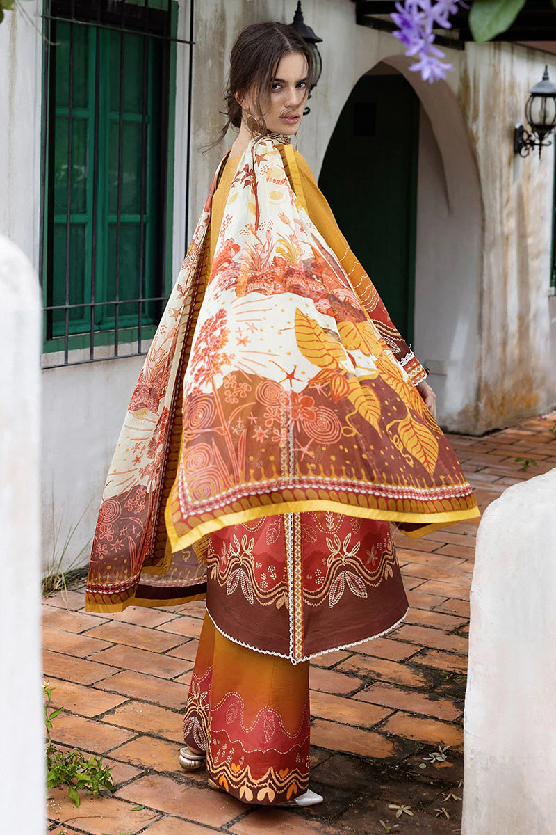 Mushq 3Pc Printed cambric Suit Desierto Sol gulbuy.com