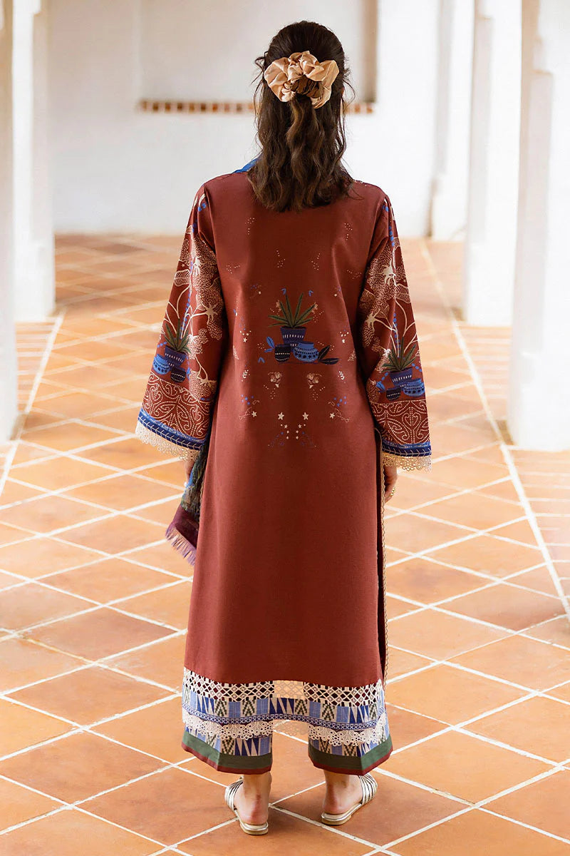 Mushq 3Pc Printed cambric Suit Santo Mio gulbuy.com