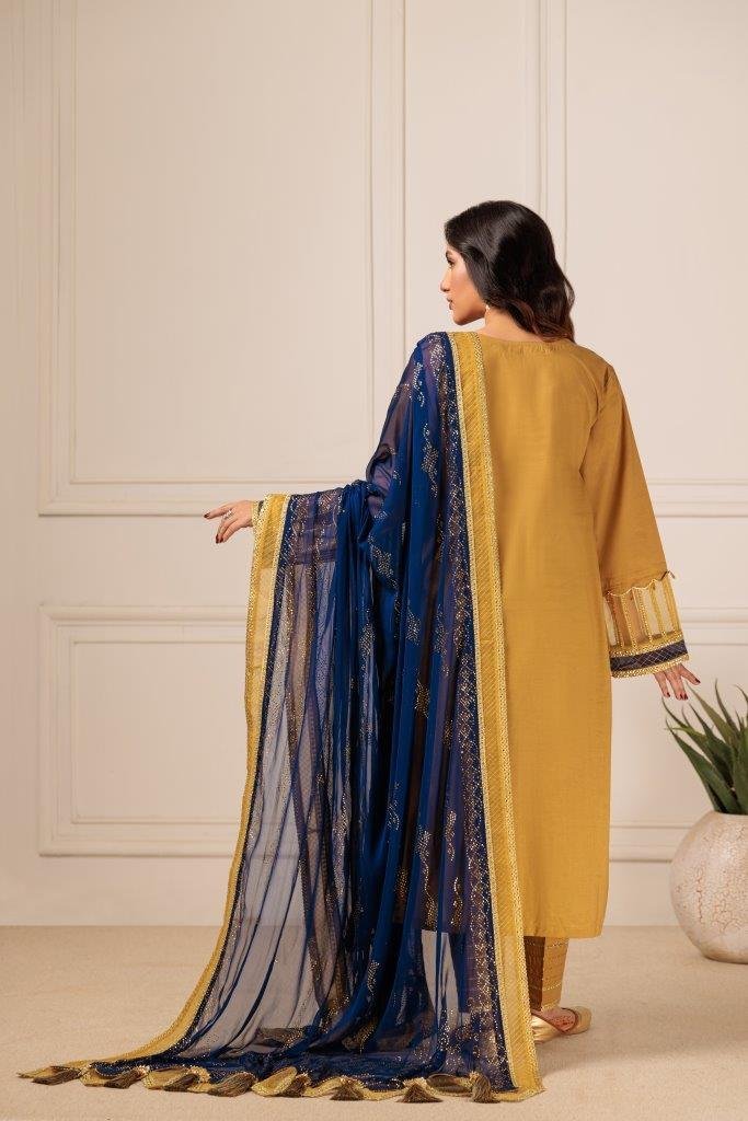 BONANZA SATRANGI 3PC EMBROIDERED CAMBRIC SUIT (HV1K233P03)