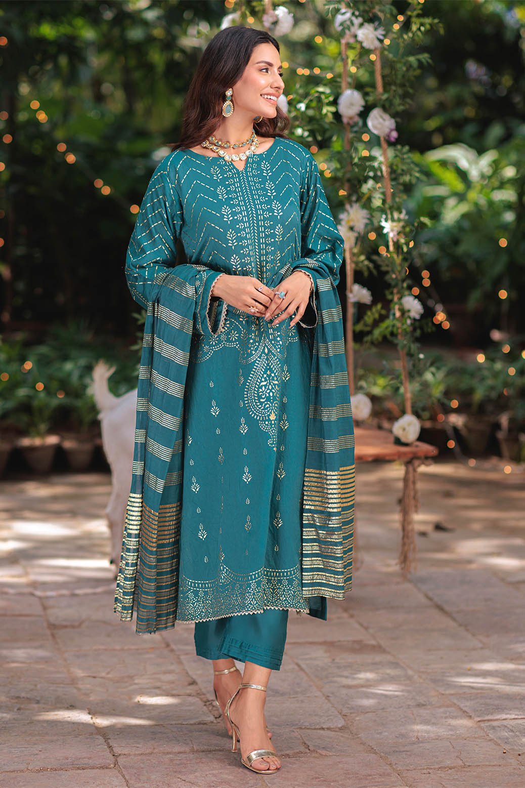 BONANZA SATRANGI 3PC PRINTED VISCOSE SUIT (HV4K243P6)