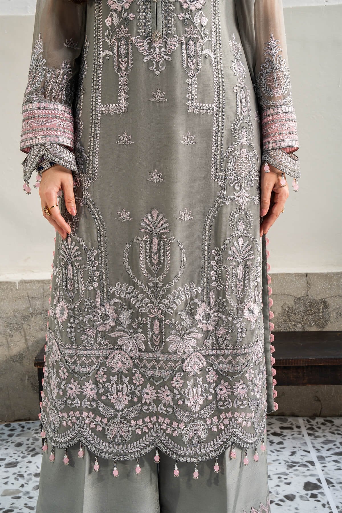 Imrozia 3Pc Embroidered chiffon Suit I-200 Noor gulbuy.com