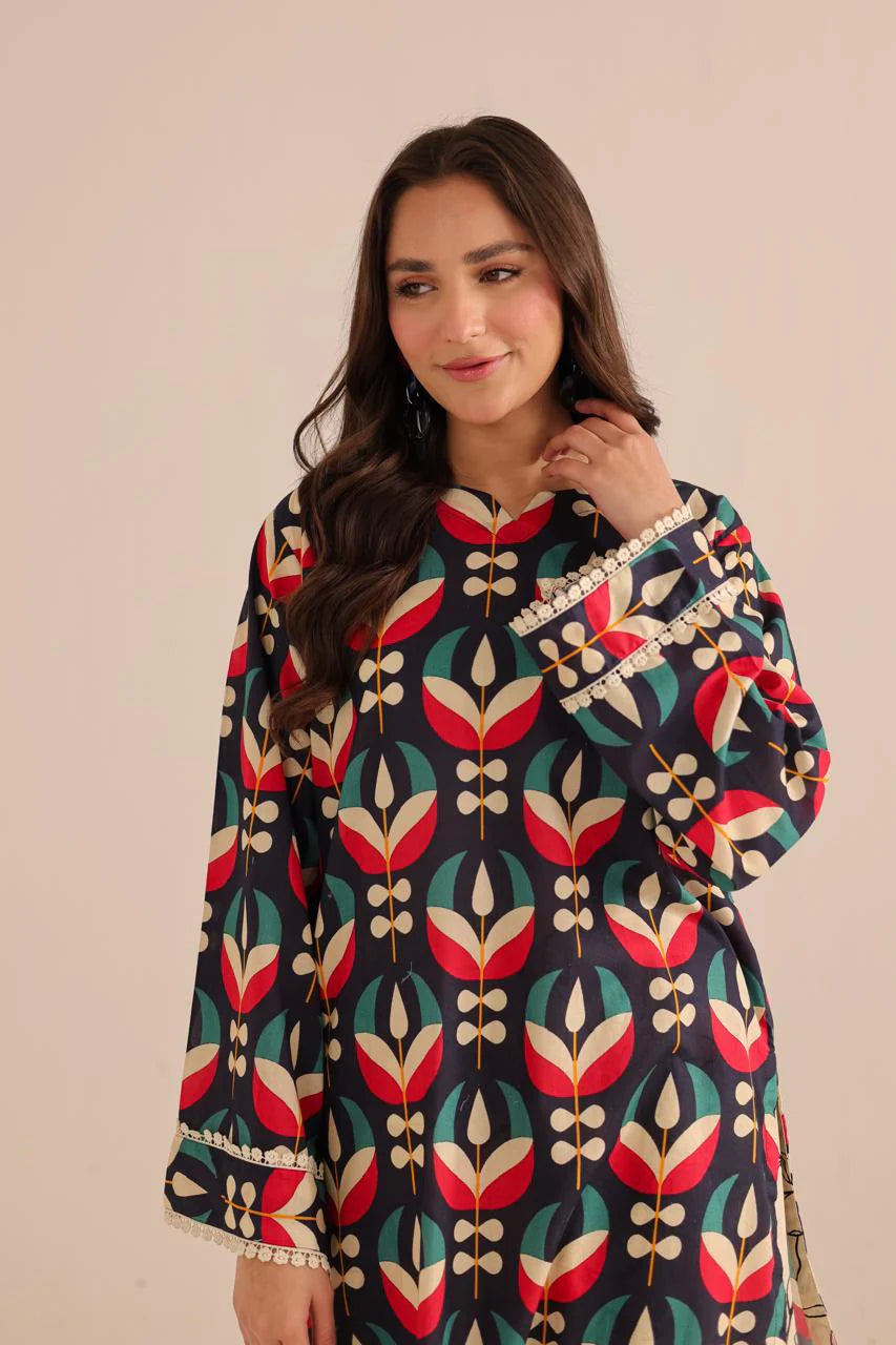 Silayi Pret 2Pc Printed Lawn Suit PRT1068 gulbuy.com