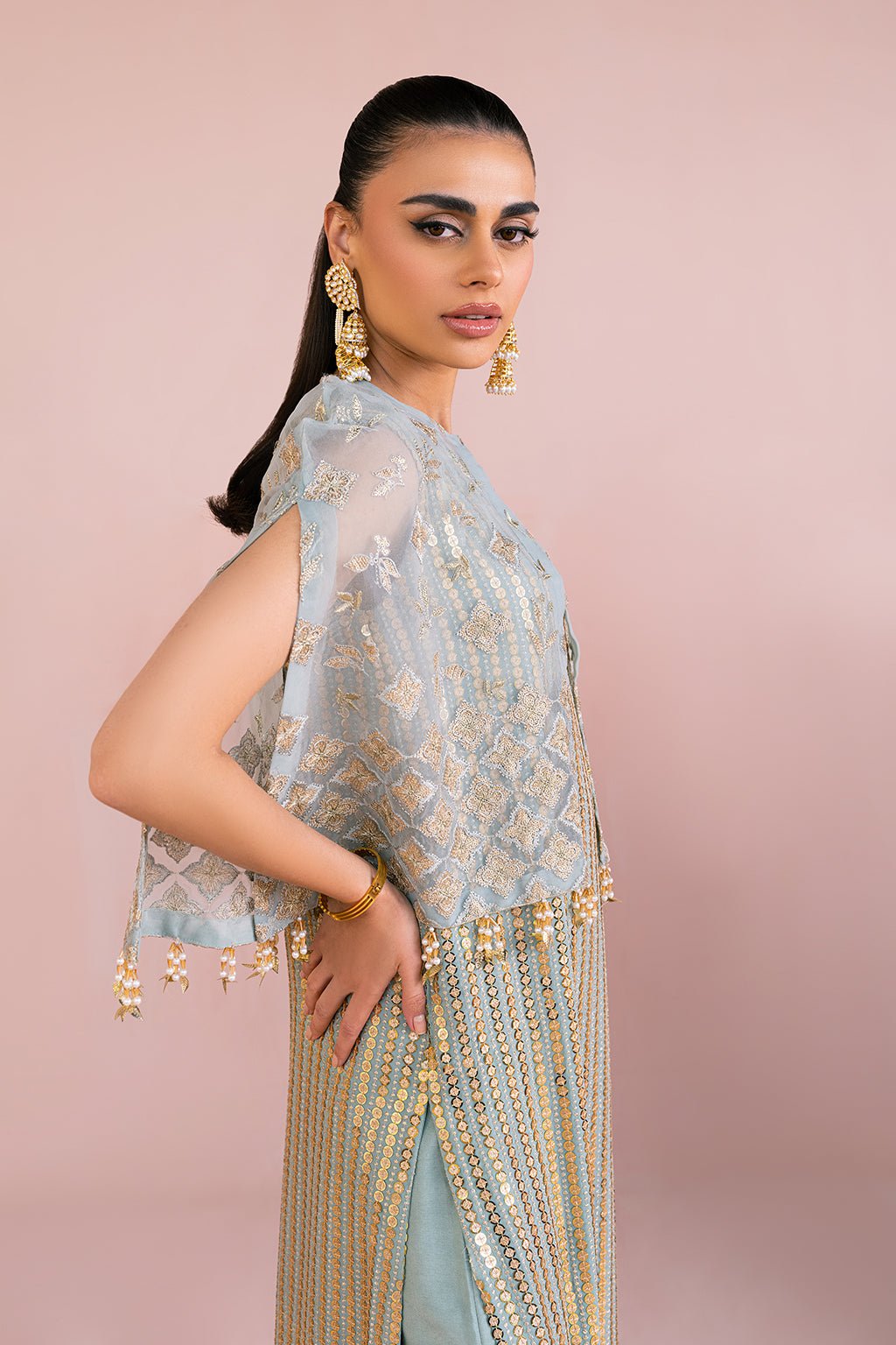 Vanya 4 Piece Fareesha Formals Organza Suit (FR-09)