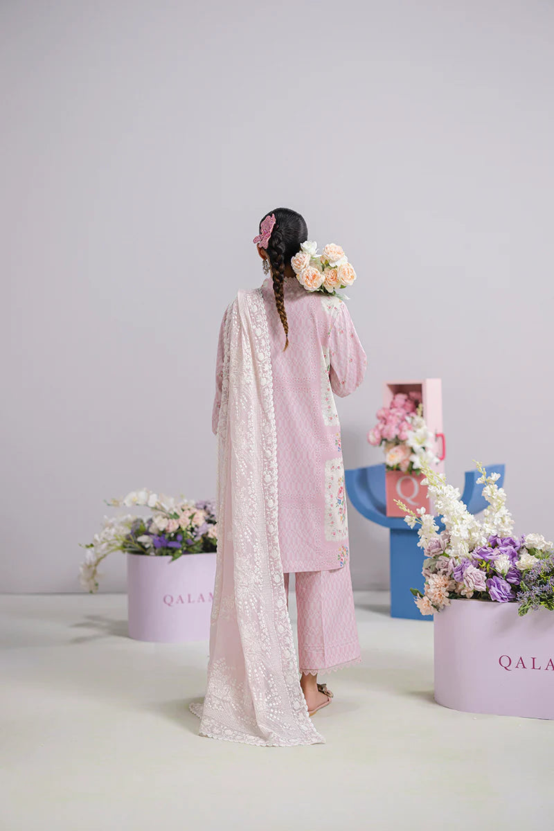 Qalamkar 3Pc Printed Lawn Suit EM-02 (B) gulbuy.com