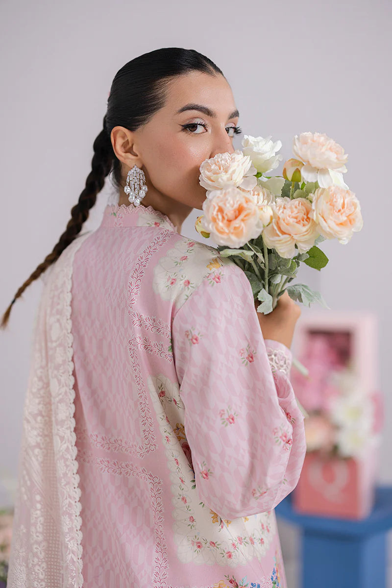 Qalamkar 3Pc Printed Lawn Suit EM-02 (B) gulbuy.com