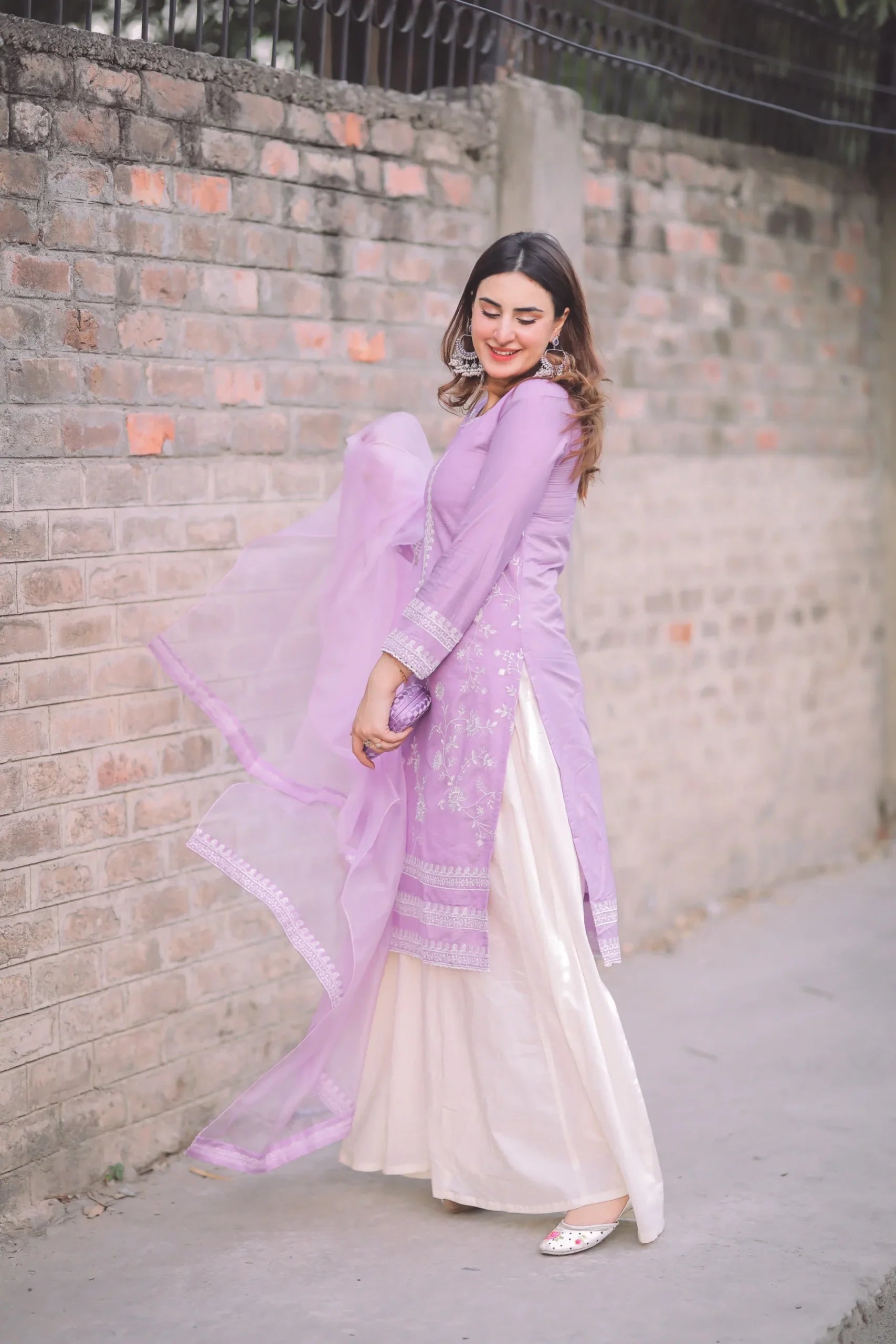 Mannat 3Pc Embroidered Suit Afsanah Aaniat gulbuy.com