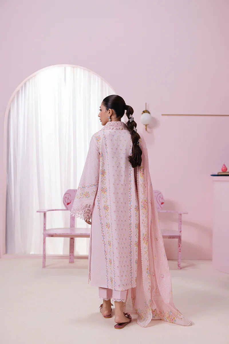 Qalamkar 3Pc Printed Lawn Suit EM-07 (B) gulbuy.com