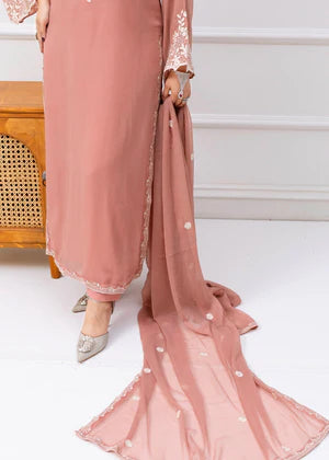 Agha jaan 3Pc Embroidered Chiffon Suit SANYA gulbuy.com
