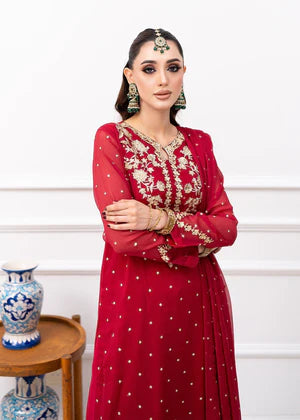Agha jaan 3Pc Embroidered Chiffon Suit Ravayah gulbuy.com