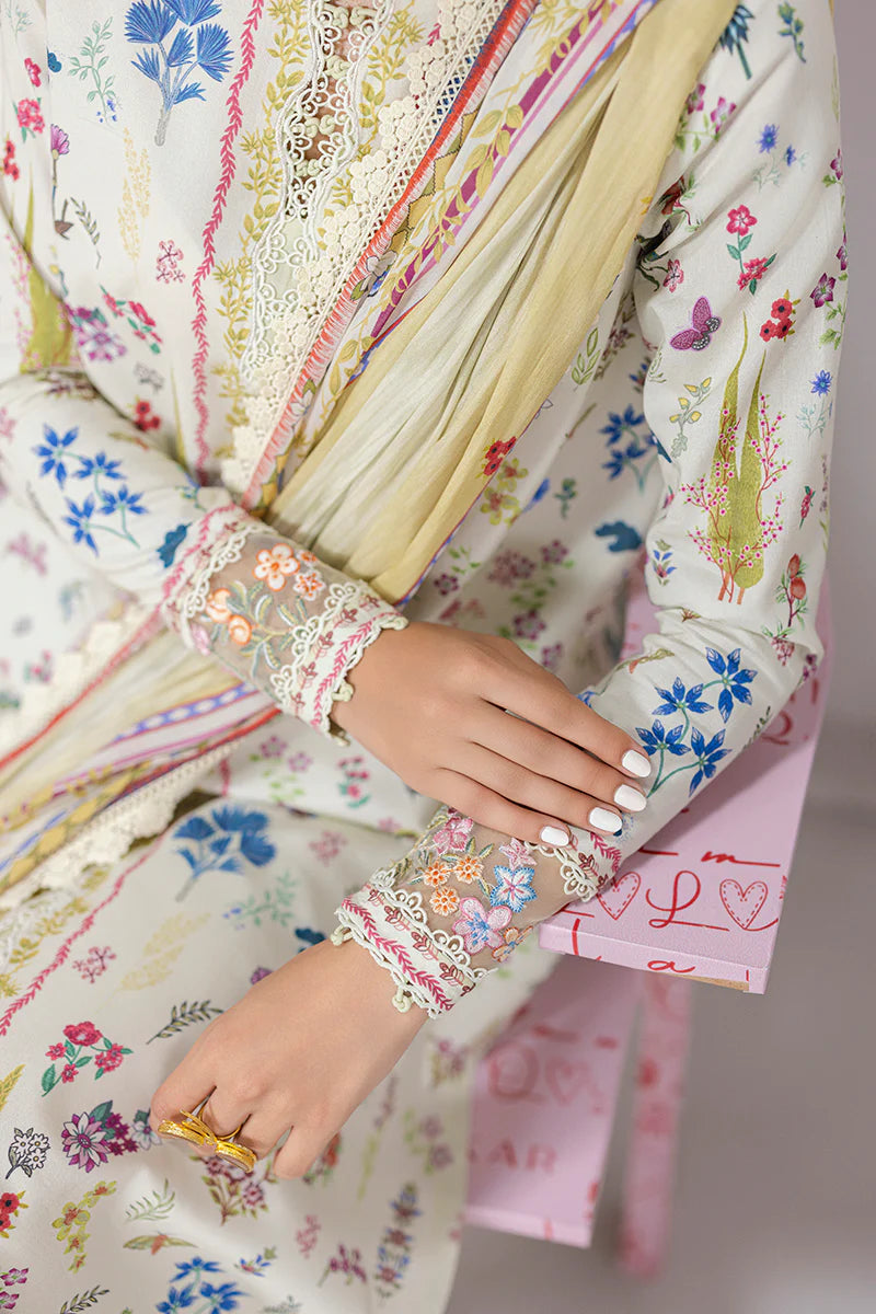 Qalamkar 3Pc Printed Lawn Suit EM-09 (A) gulbuy.com