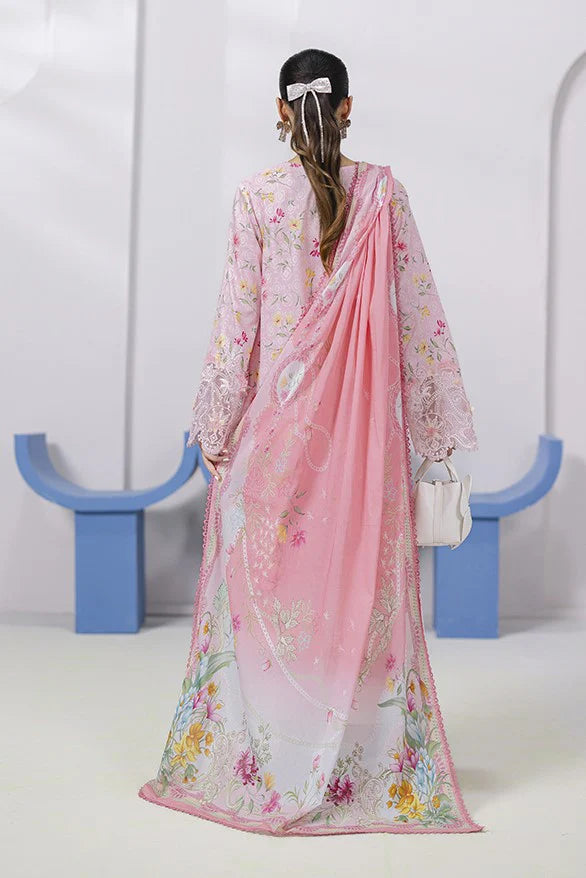 Qalamkar 3Pc Printed Lawn Suit EM-04 (A) gulbuy.com