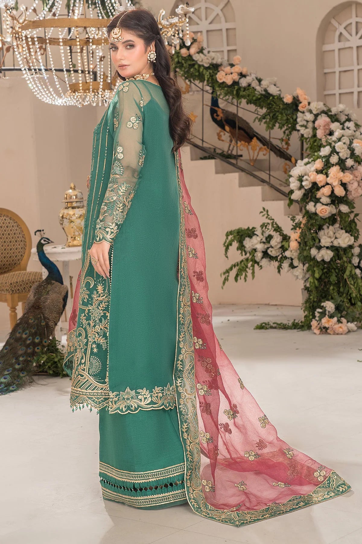 Imrozia 3Pc Embroidered Organza Suit IP-107 Aaradhya gulbuy.com