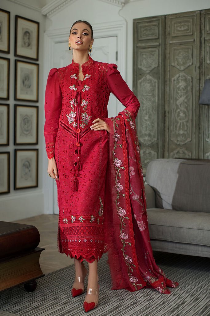 SOBIA NAZIR 3PC EMBROIDERED LAWN SUIT (L24-3B)
