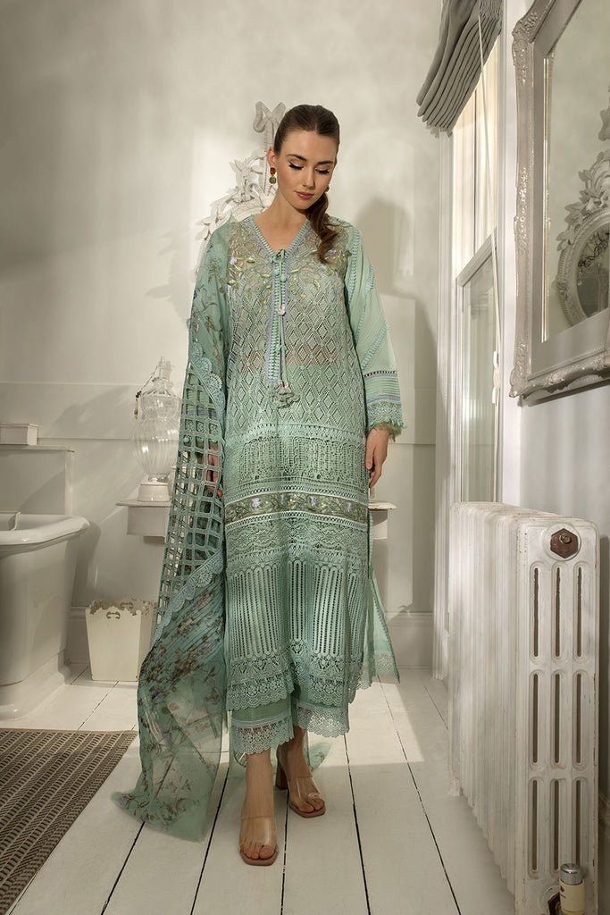 SOBIA NAZIR 3PC EMBROIDERED LAWN SUIT (L24-6B)