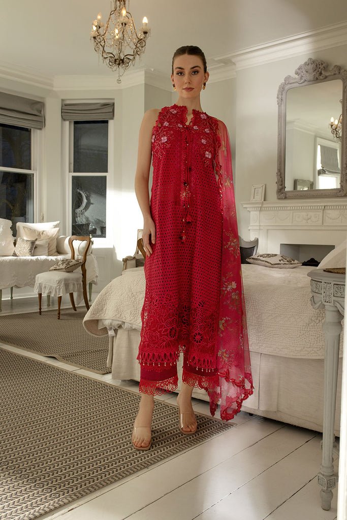SOBIA NAZIR 3PC EMBROIDERED LAWN SUIT (L24-8B)