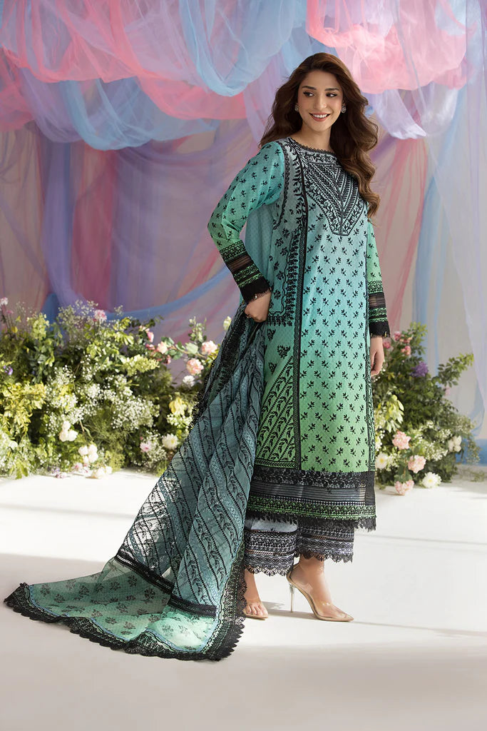 SOBIA NAZIR 3PC EMBROIDERED LAWN SUIT (L25-12A) gulbuy.com