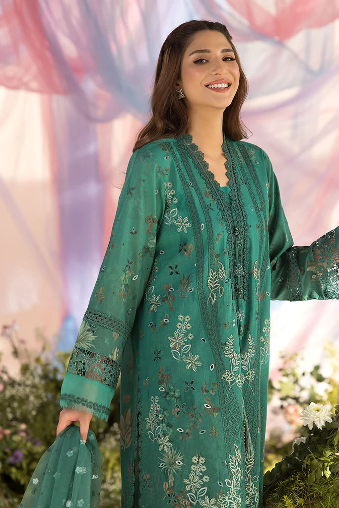 SOBIA NAZIR 3PC EMBROIDERED LAWN SUIT (L25-15B) gulbuy.com