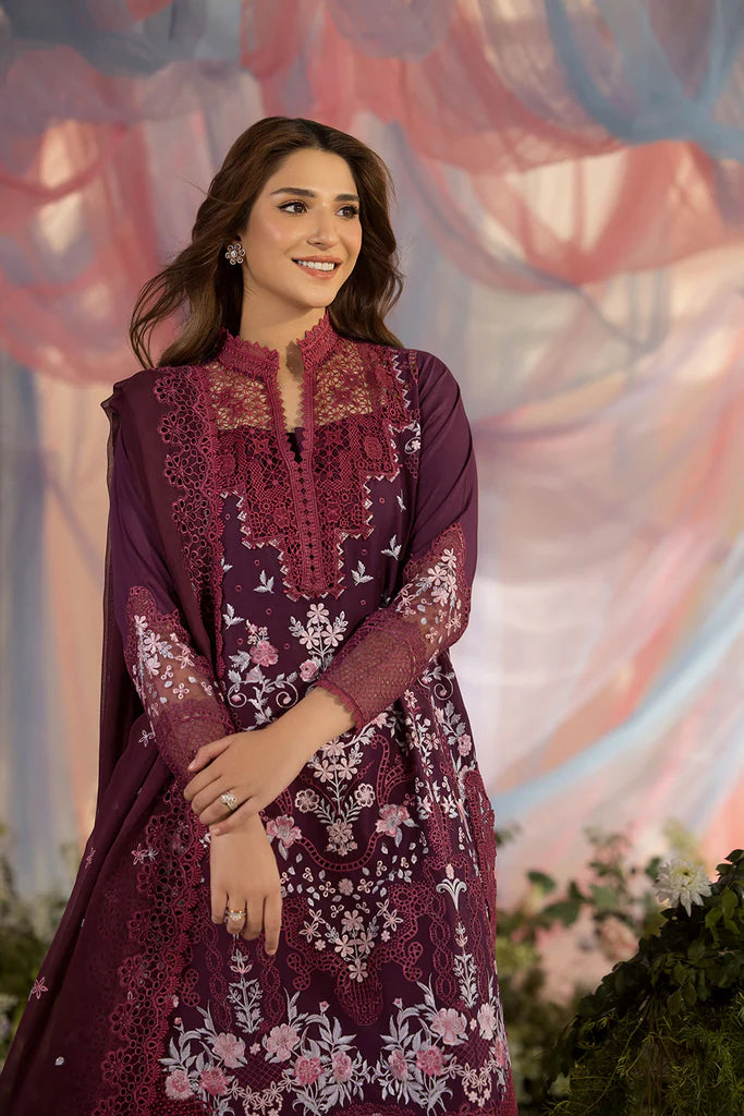SOBIA NAZIR 3PC EMBROIDERED LAWN SUIT (L25-6A) gulbuy.com