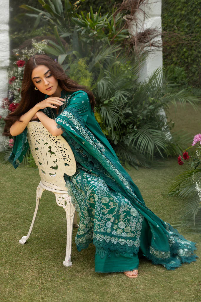 SOBIA NAZIR 3PC EMBROIDERED LAWN SUIT (L25-8B) gulbuy.com