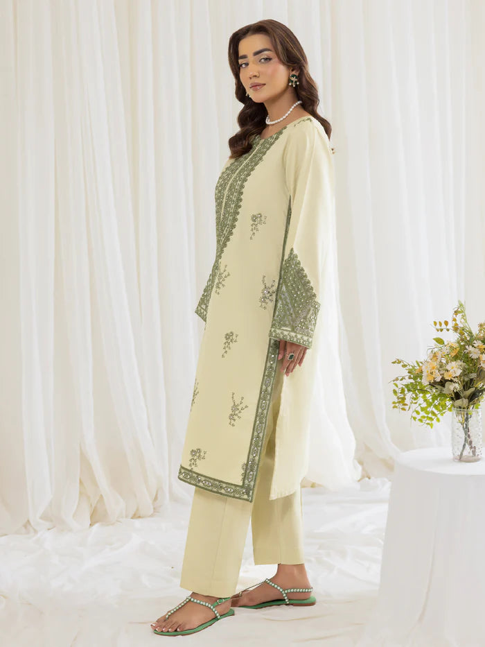 Mohagni 2Pc Embroidered Cotton Suit LES-10 gulbuy.com