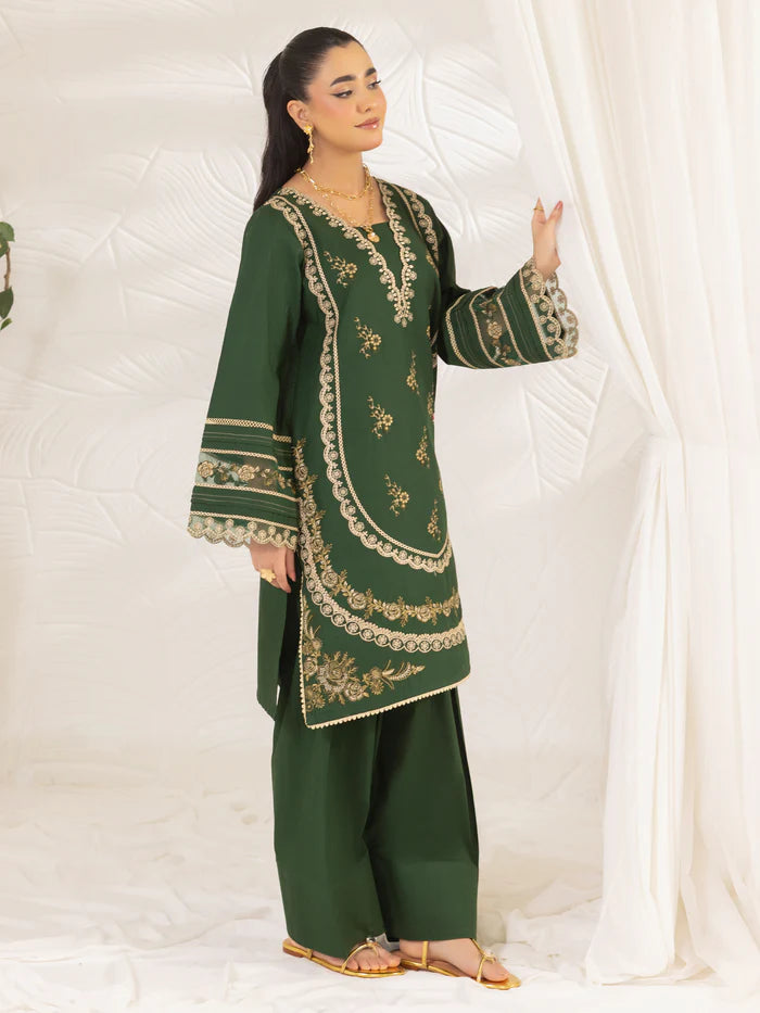 Mohagni 2Pc Embroidered Cotton Suit LES-02 gulbuy.com
