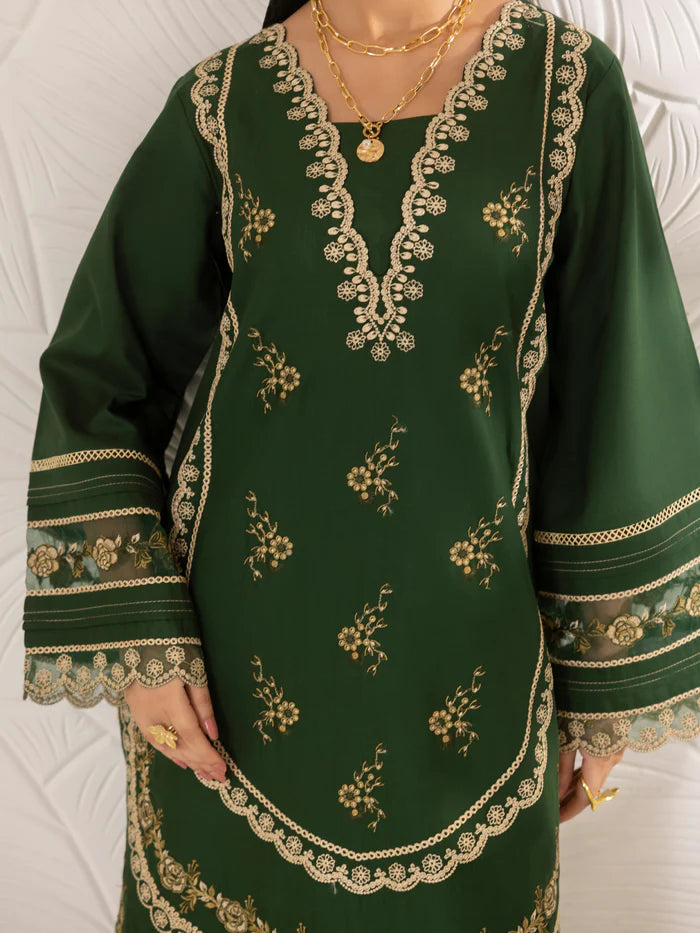 Mohagni 2Pc Embroidered Cotton Suit LES-02 gulbuy.com