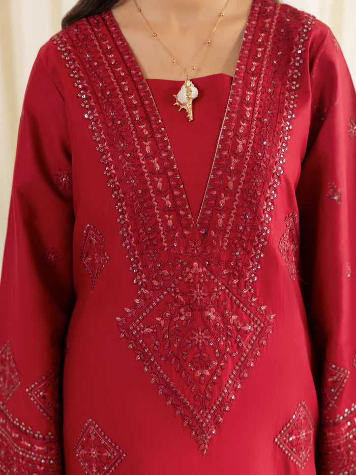 Mohagni 2Pc Embroidered Cotton Suit LES-04 gulbuy.com