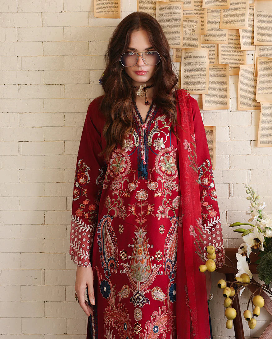 Mushq 3Pc Embroidered Lawn Suit Luma Bloom