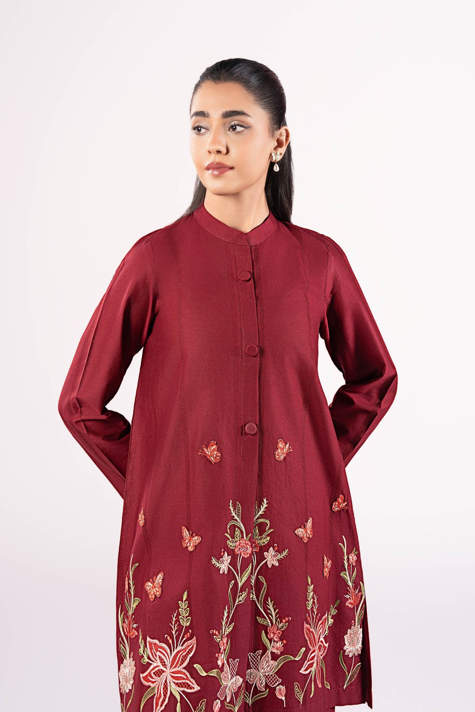 Maria B 2Pc Embroidered Cotton Suit MB-CS25-184 gulbuy.com
