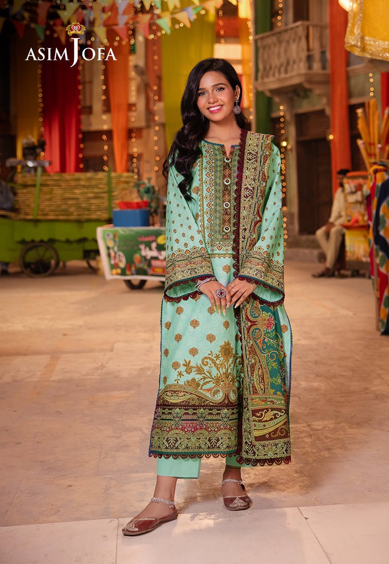 ASIM JOFA 3 PIECE PRINTED LAWN SUIT (AJEL-05)