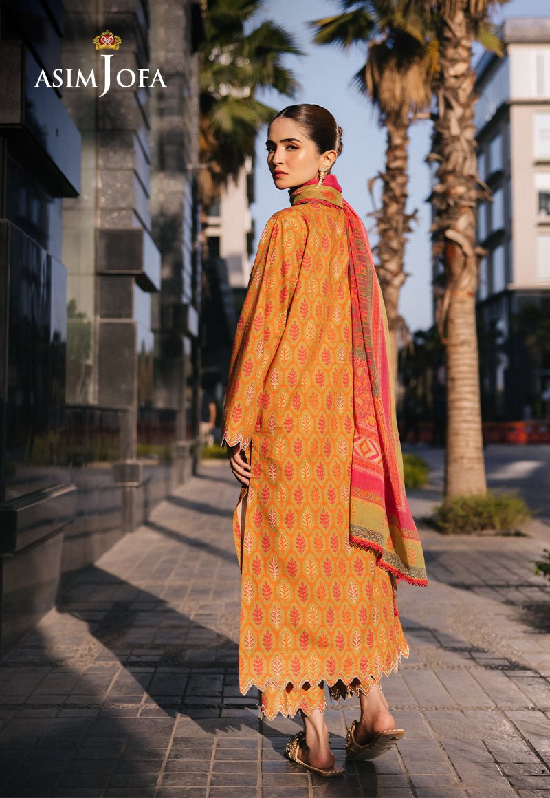 ASIM JOFA 3 PIECE EMBROIDERED CAMBRIC SUIT (AJPB-38) gulbuy.com