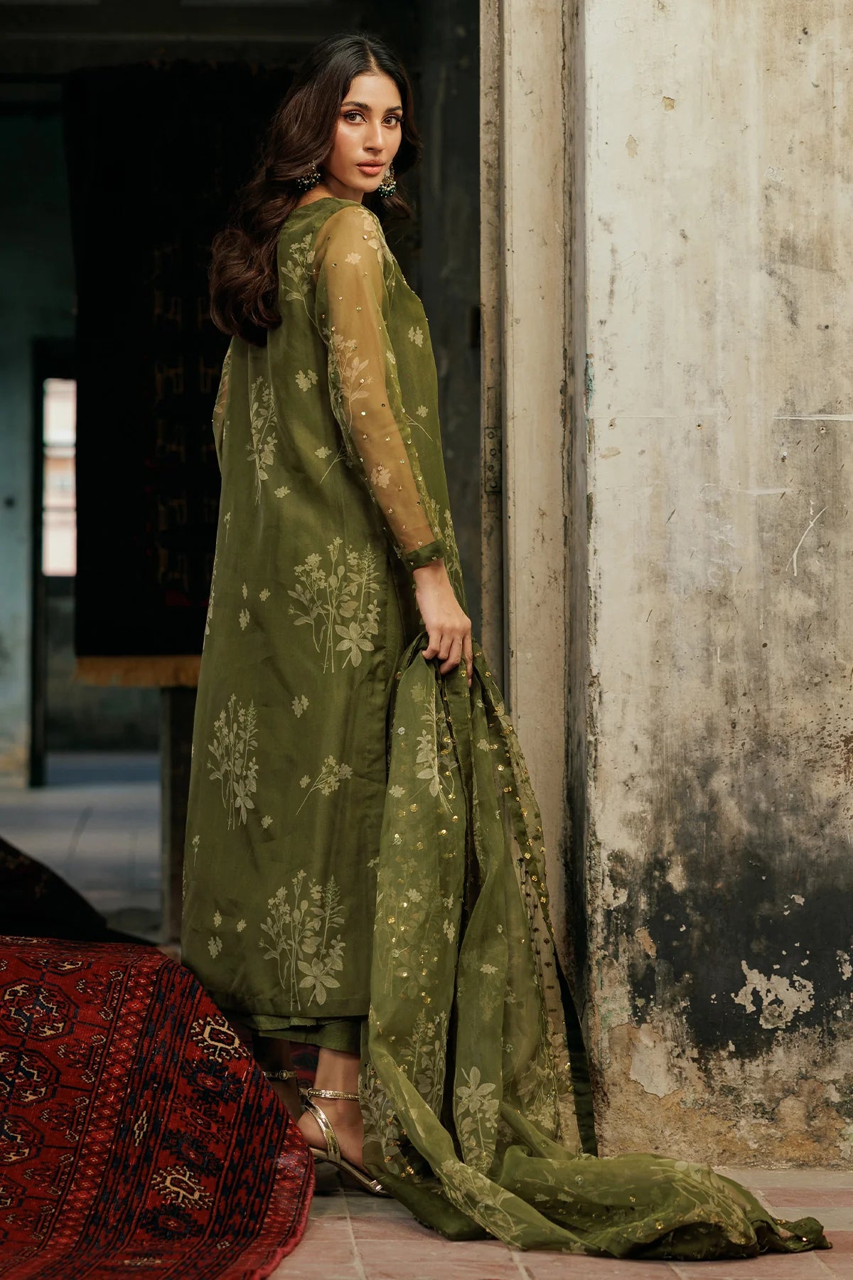 Charizma 3Pc Embroidered Organza Suit CMA-4-096 gulbuy.com