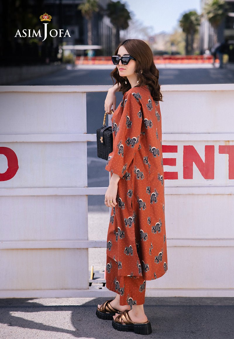ASIM JOFA 2 PIECE PRINTED SUIT (AJPB-32) gulbuy.com