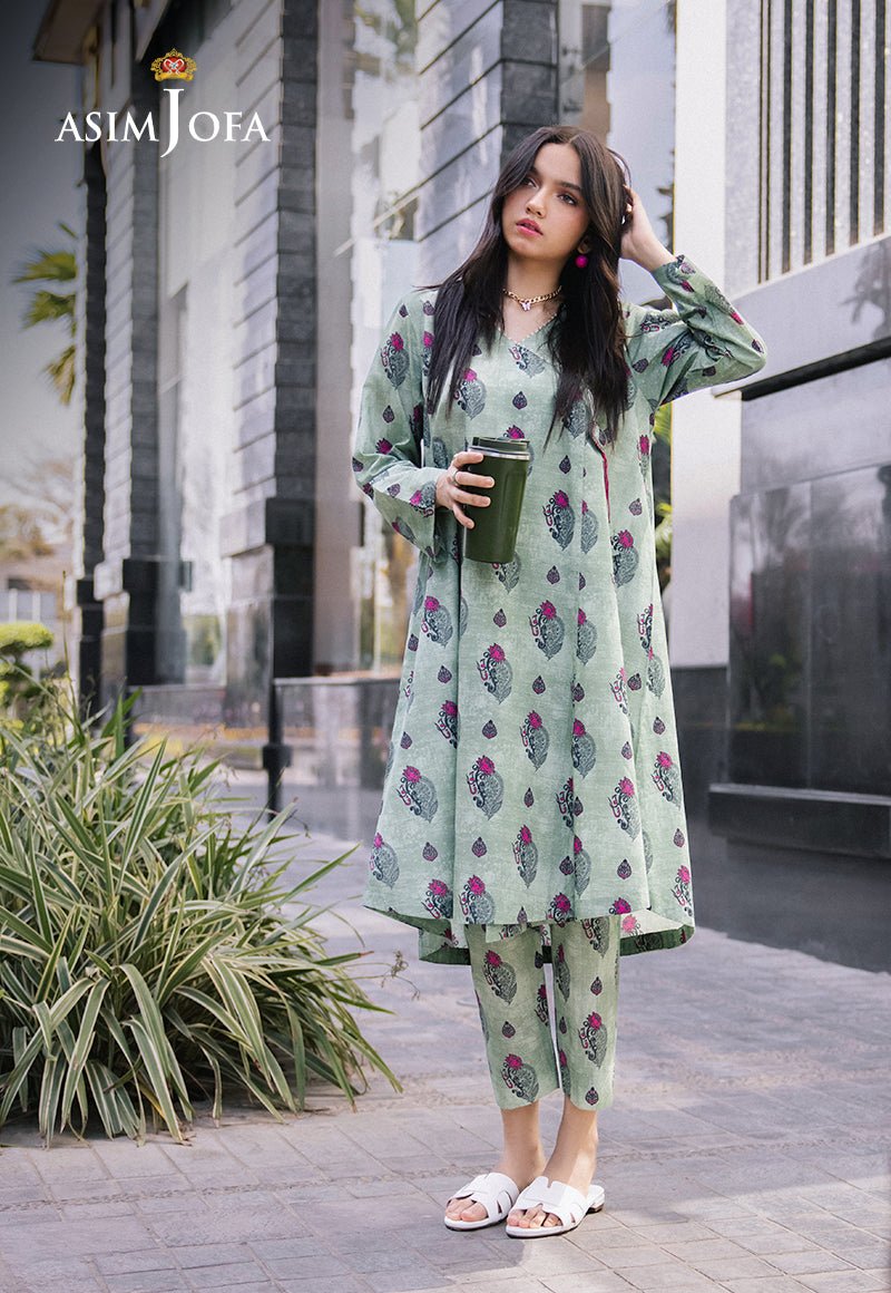 ASIM JOFA 2 PIECE PRINTED SUIT (AJPB-35)