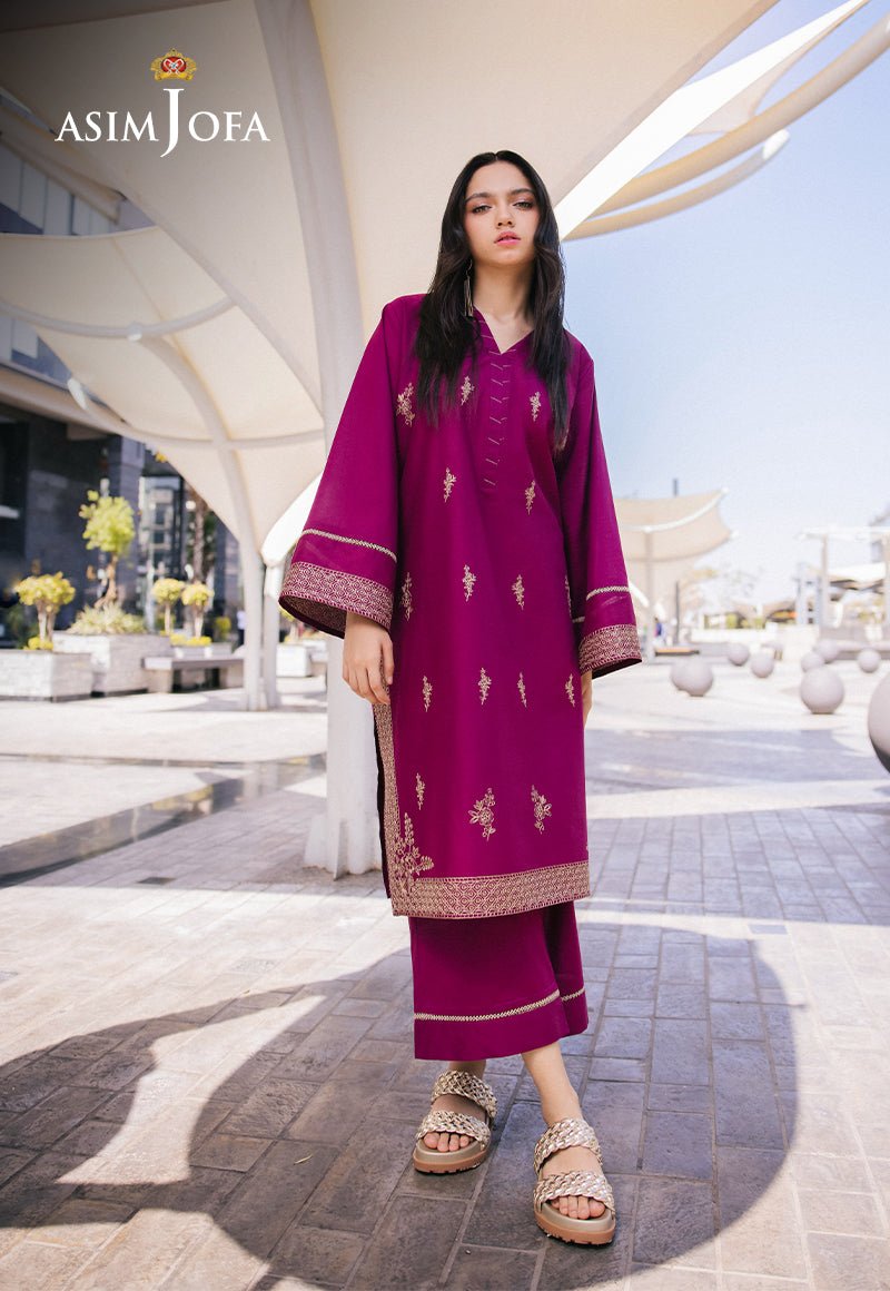 ASIM JOFA 2 PIECE EMBROIDERED LAWN SUIT (AJPB-36)