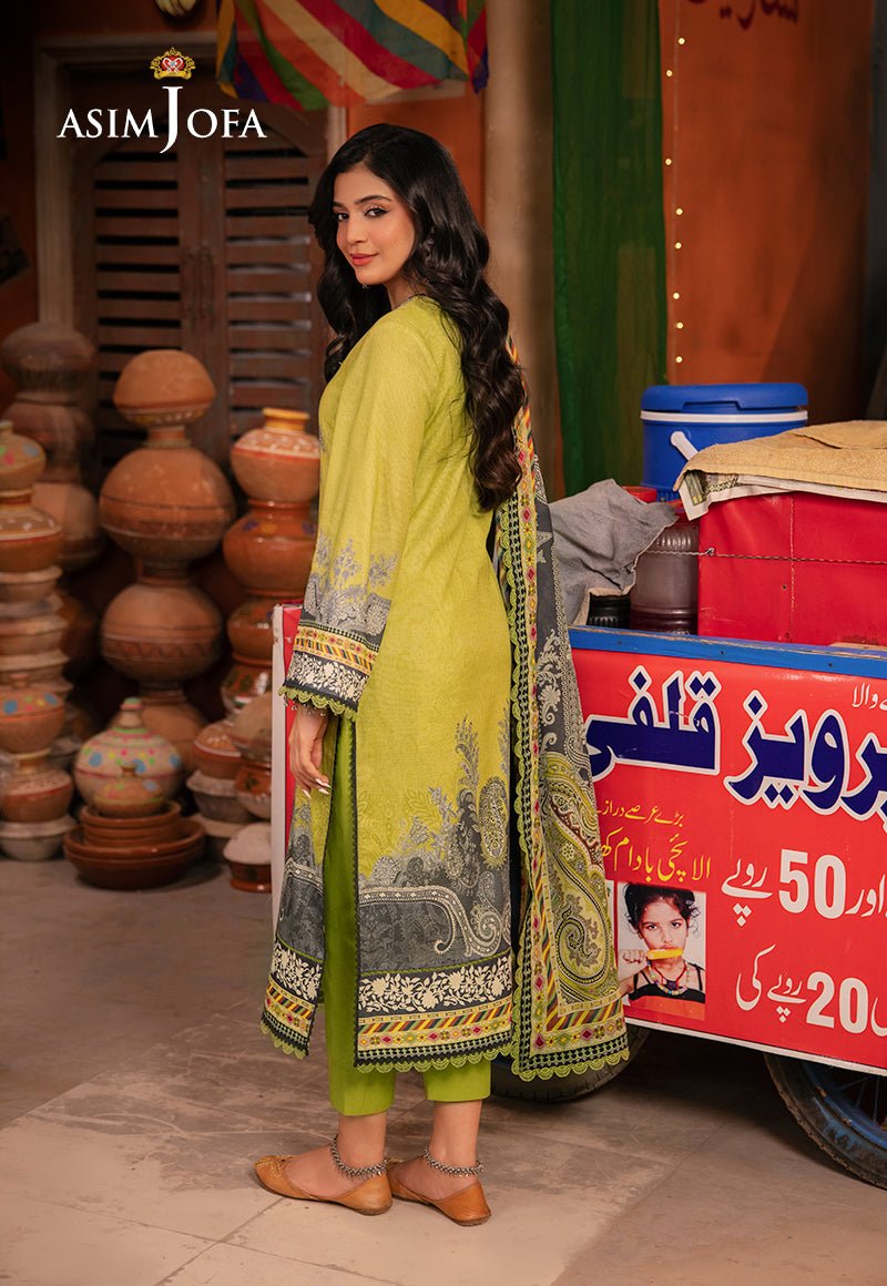 ASIM JOFA 3 PIECE PRINTED LAWN SUIT (AJEL-01)