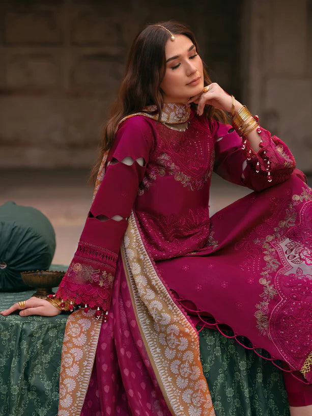 Parishay 3Pc Embroidered Luxury Lawn Suit MI-01 gulbuy.com