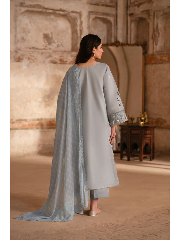 Parishay 3Pc Embroidered Luxury Lawn Suit MI-02 gulbuy.com