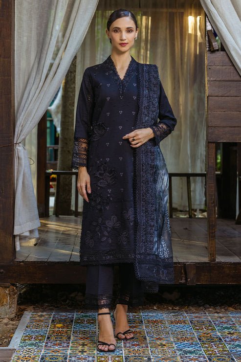 Mushq 3 Piece Embroidered Cotton Suit (ZEPHYRA) gulbuy.com