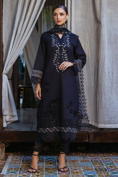Mushq 3 Piece Embroidered Cotton Suit (AMIRA)