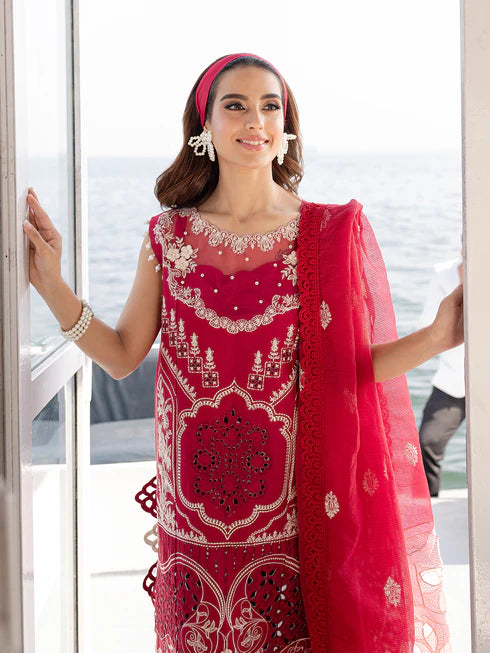 Parishay 3Pc Embroidered Lawn Suit MS-14 gulbuy.com